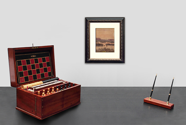 Неизвестный художник. Пейзаж с утками 